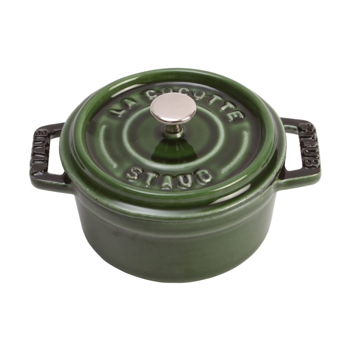 Staub La Cocotte runder Topf Gusseisen 0,25 L - Basilikumgrün - STAUB