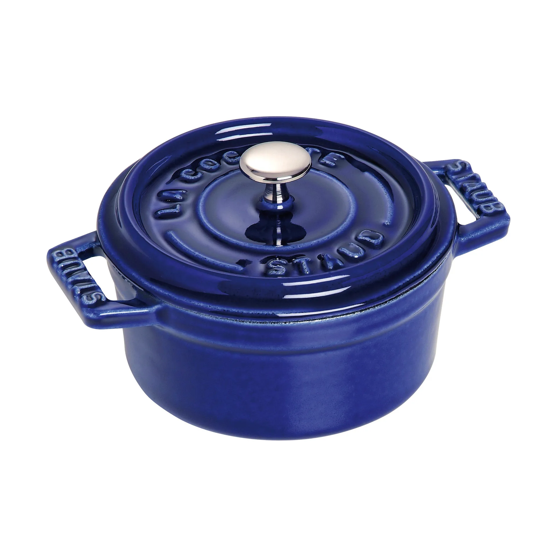 Staub La Cocotte runder Topf Gusseisen 0,25 L, Dunkelblau STAUB