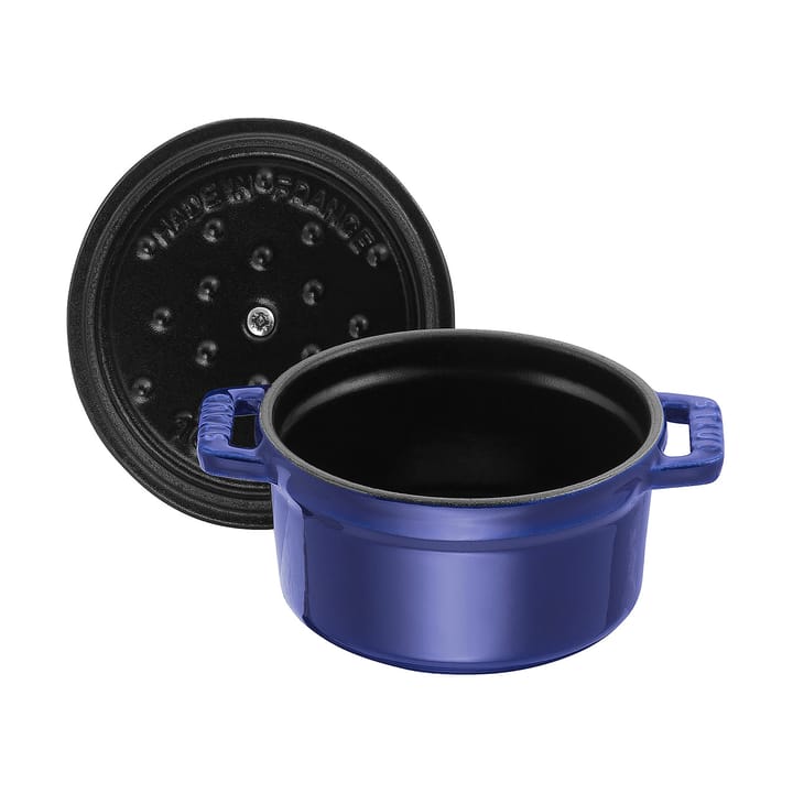 Staub La Cocotte runder Topf Gusseisen 0,25 L, Dunkelblau STAUB