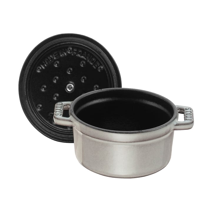 Staub La Cocotte runder Topf Gusseisen 0,25 L, Grafitgrau STAUB