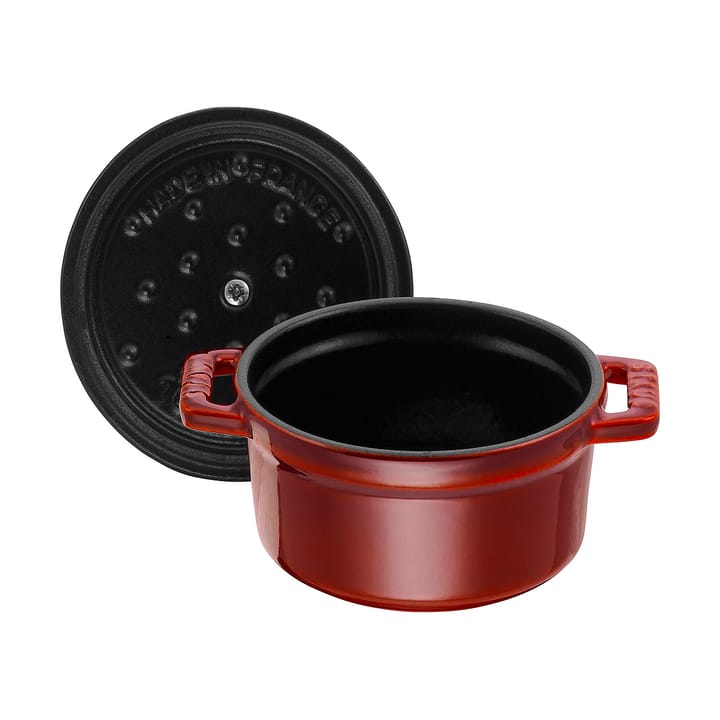 Staub La Cocotte runder Topf Gusseisen 0,25 L, Granatrot STAUB