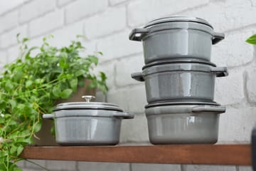 Staub La Cocotte runder Topf Gusseisen 1,2 L - Grafitgrau - STAUB