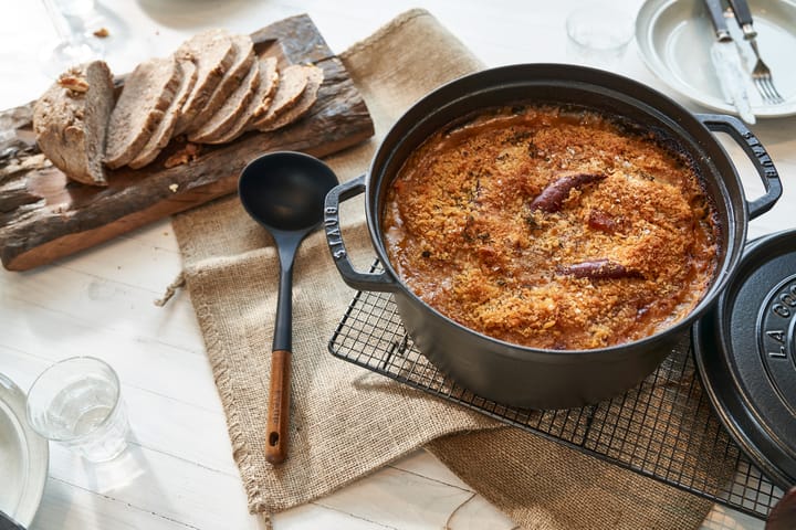 Staub La Cocotte runder Topf Gusseisen 12,6 L, Schwarz STAUB