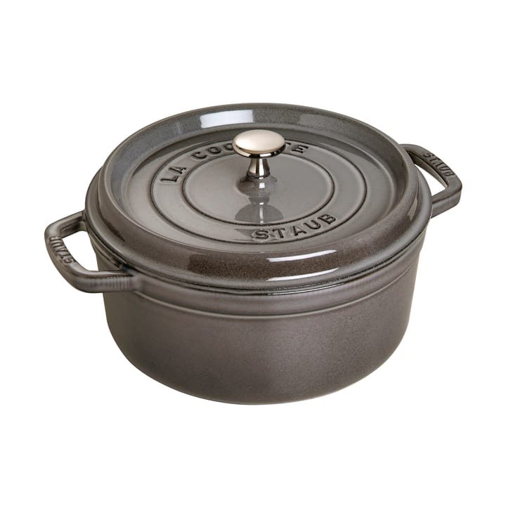 Staub La Cocotte runder Topf Gusseisen 1,7 L - Grafitgrau - STAUB