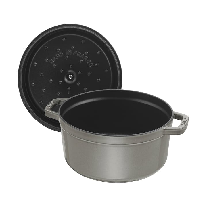 Staub La Cocotte runder Topf Gusseisen 1,7 L, Grafitgrau STAUB