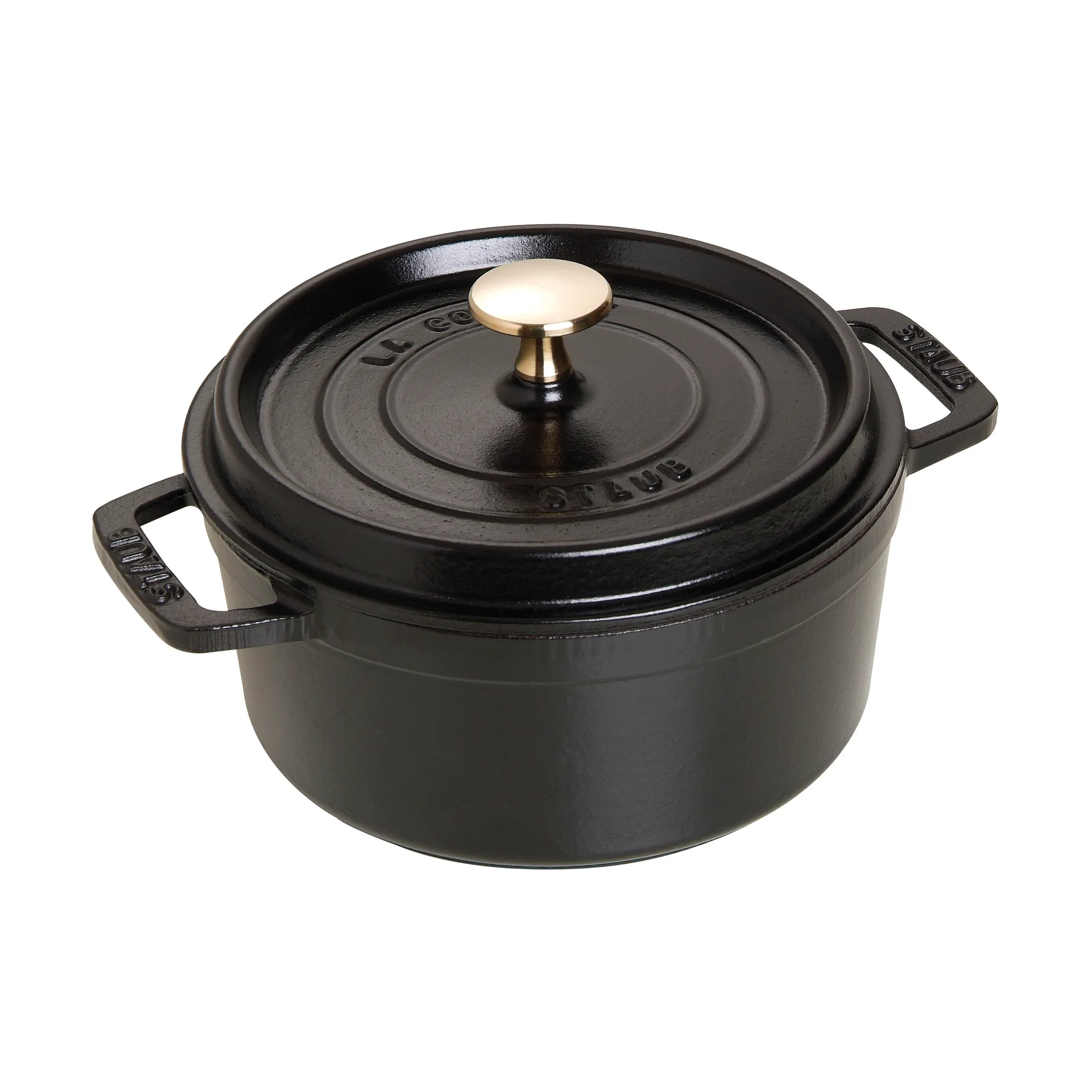 Staub La Cocotte runder Topf Gusseisen 1,7 L, Schwarz STAUB