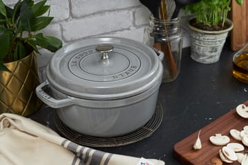 Staub La Cocotte runder Topf Gusseisen 2,2 L - Grafitgrau - STAUB