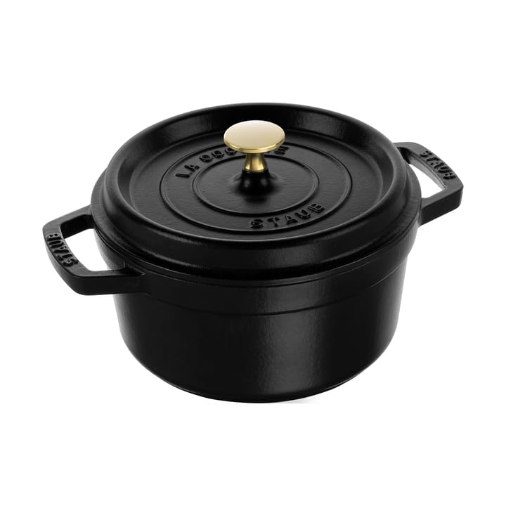 Staub La Cocotte runder Topf Gusseisen 2,2 L - Schwarz - STAUB