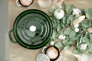 Staub La Cocotte runder Topf Gusseisen 2,6 L - Basilikumgrün - STAUB
