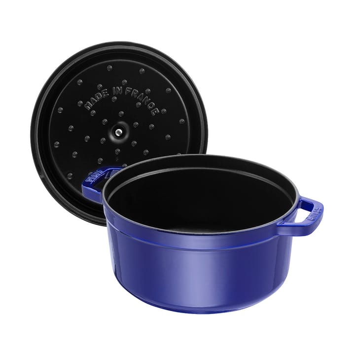Staub La Cocotte runder Topf Gusseisen 2,6 L, Dunkelblau STAUB