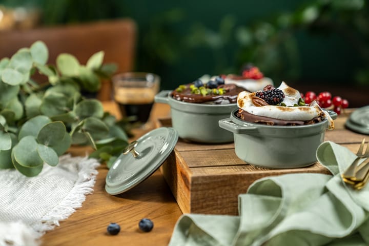 Staub La Cocotte runder Topf Gusseisen 3,8 L, Eukalyptus STAUB