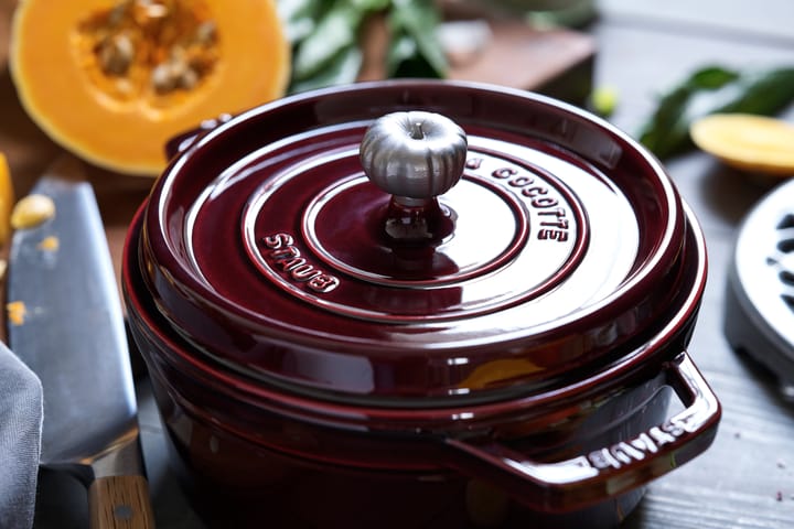 Staub La Cocotte runder Topf Gusseisen 3,8 L, Granatrot STAUB