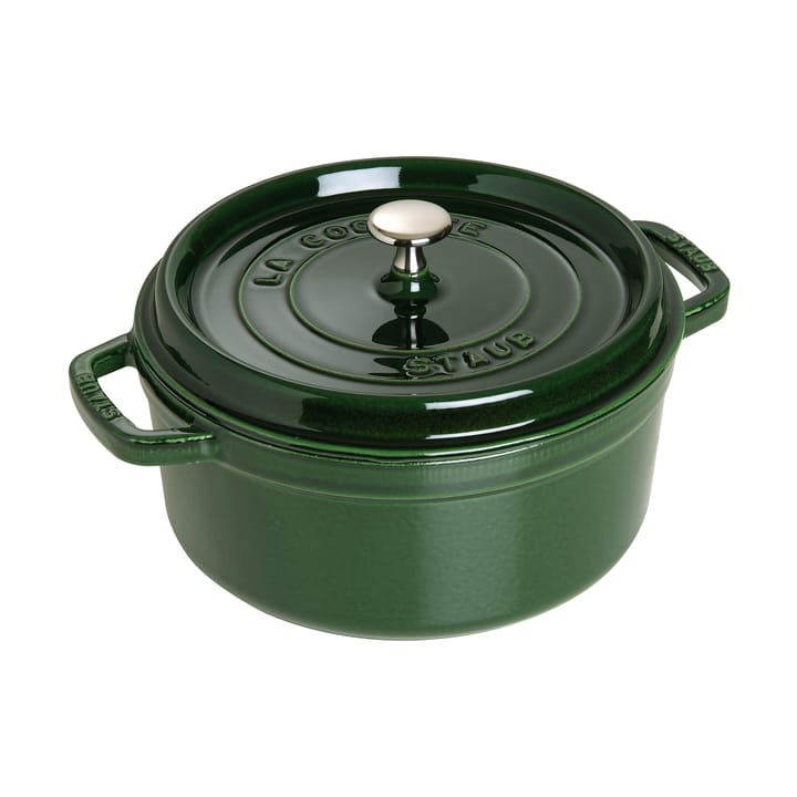 Staub La Cocotte runder Topf Gusseisen 5,2 l - Basilikumgrün - STAUB