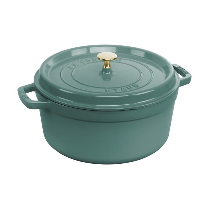Staub La Cocotte runder Topf Gusseisen 5,2 l - Eukalyptus - STAUB