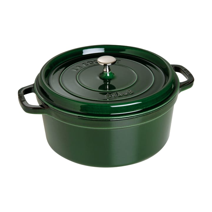 Staub La Cocotte runder Topf Gusseisen 6,7 L - Basilikumgrün - STAUB