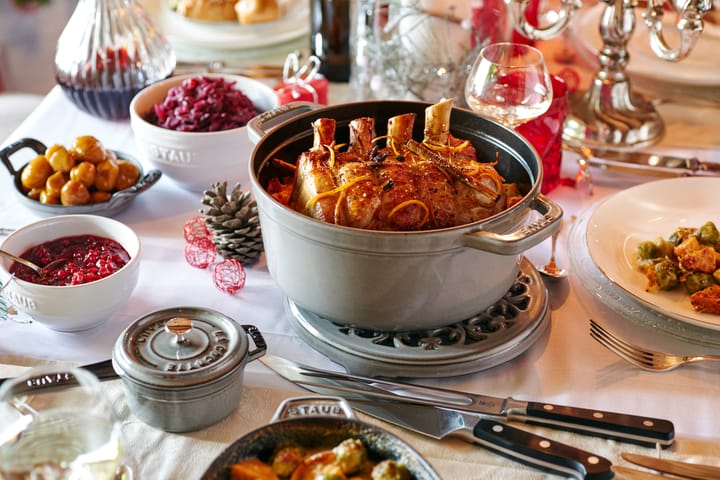 Staub La Cocotte runder Topf Gusseisen 8,4 L, Grafitgrau STAUB