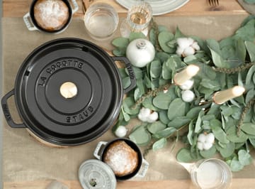 Staub La Cocotte runder Topf Gusseisen 8,4 L - Schwarz - STAUB