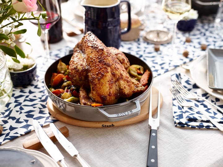 Staub magnetischer Topfuntersetzer oval Buche, 15 cm STAUB