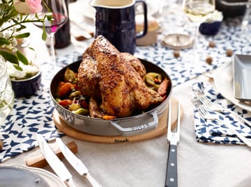 Staub magnetischer Topfuntersetzer oval Buche - 29 cm - STAUB