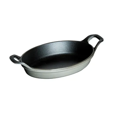 Staub ovaler Gusseisen-Backform 15 cm - Grafitgrau - STAUB