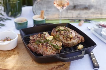 Staub Pure Grillpfanne Gusseisen quadratisch schwarz - 28 cm - STAUB