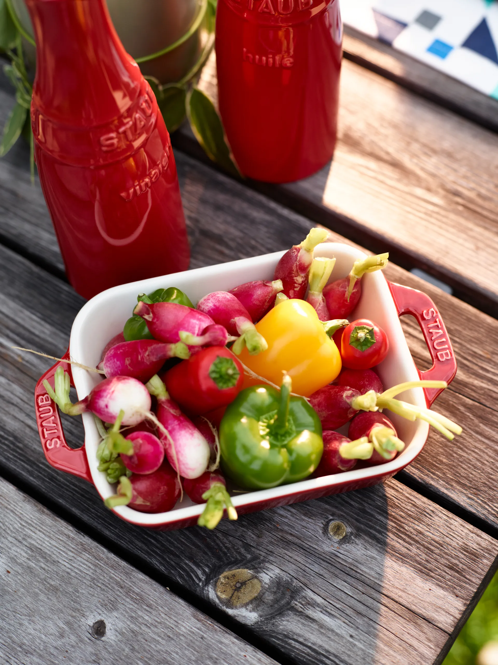 Staub rechteckige Ofenform 14x11 cm, Rot STAUB