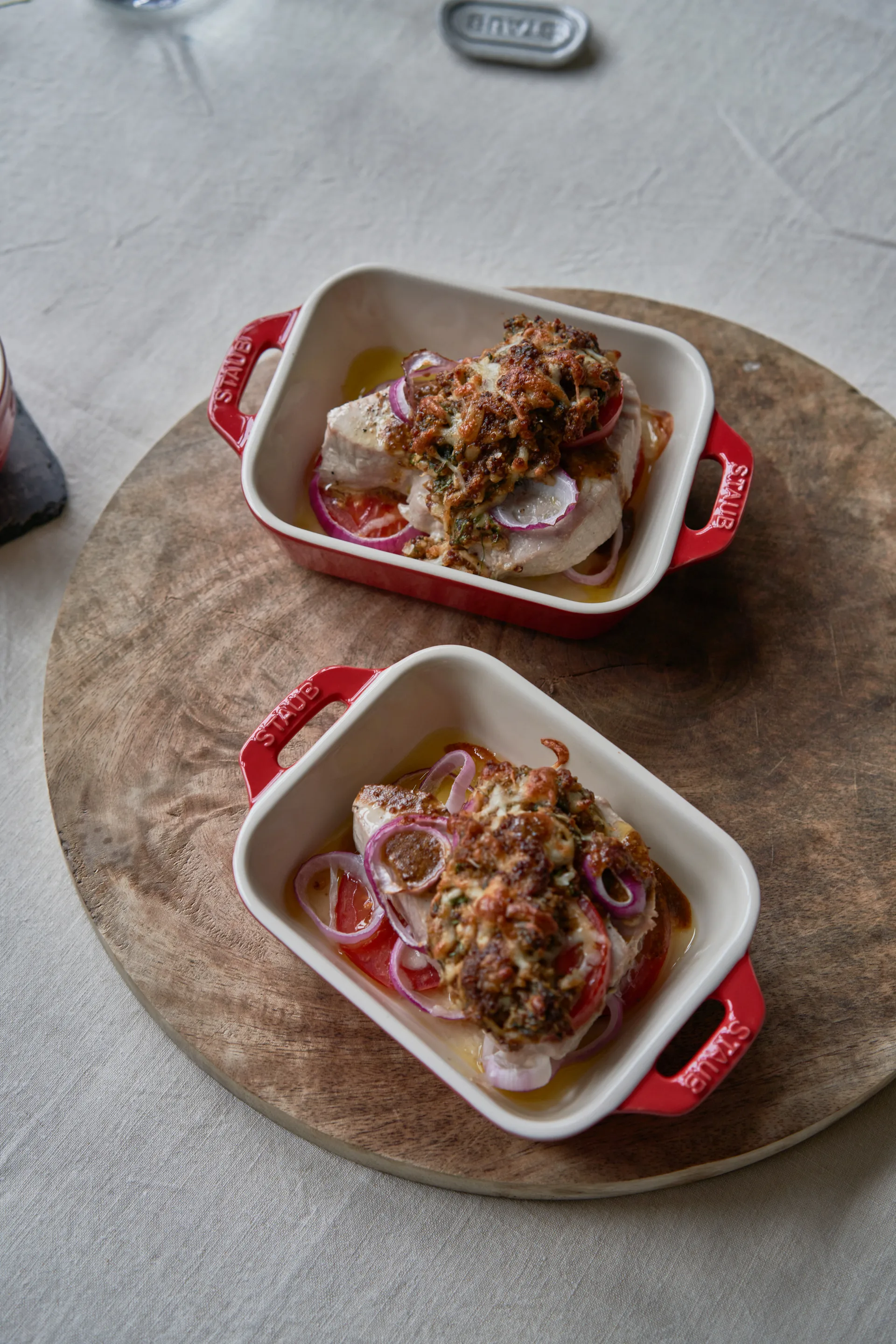 Staub rechteckige Ofenform 14x11 cm, Rot STAUB