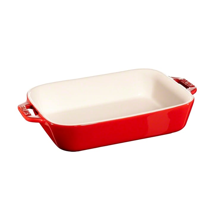 Staub rechteckige Ofenform 20  x  16cm - Rot - STAUB