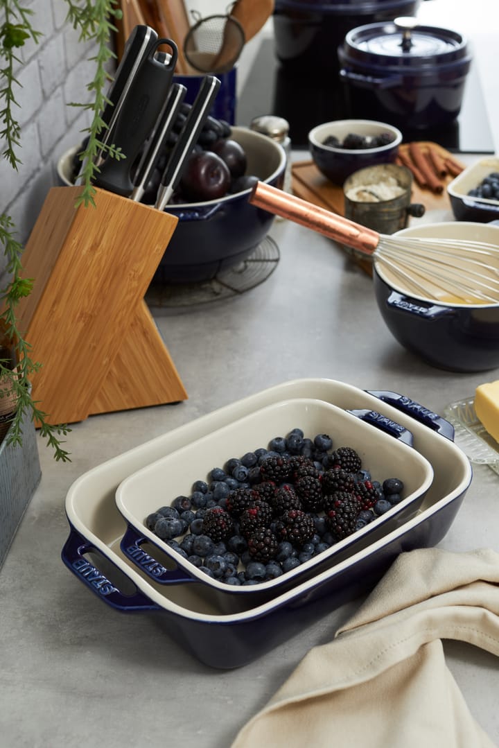 Staub rechteckige Ofenform 27 x 20cm, Blau STAUB