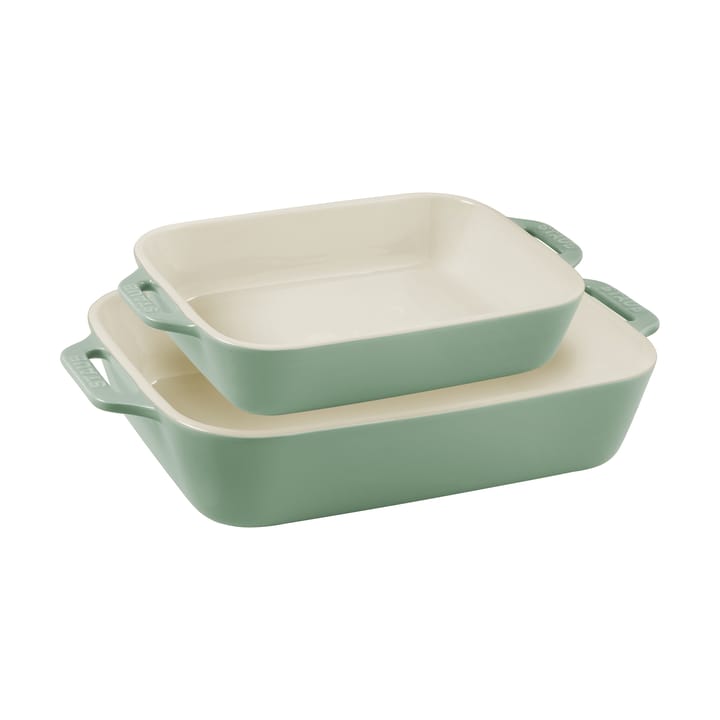 Staub rechteckiges Gusseisen Backformset 2-teilig - Eukalyptus - STAUB
