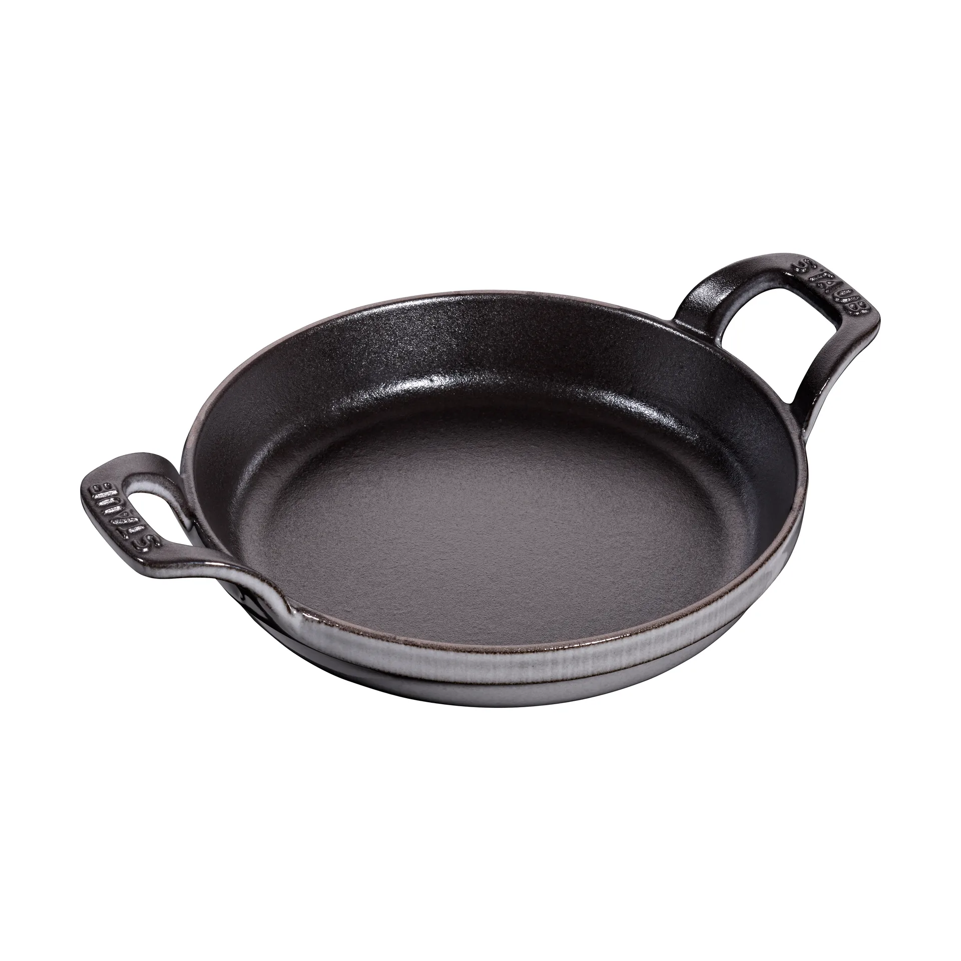 Staub runde Ofenform Gusseisen Ø16 cm, Grafitgrau STAUB