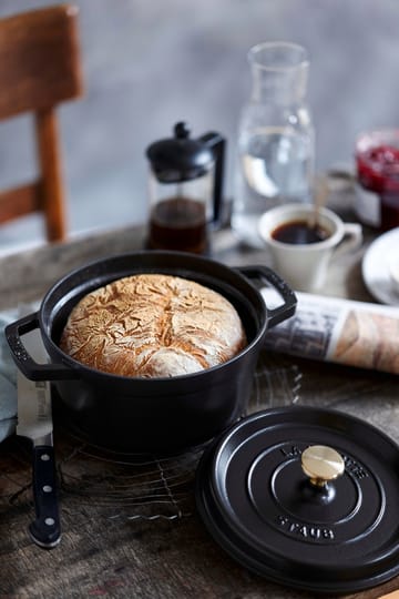 Staub runder Topf aus Gusseisen 3,8 l - Schwarz - STAUB