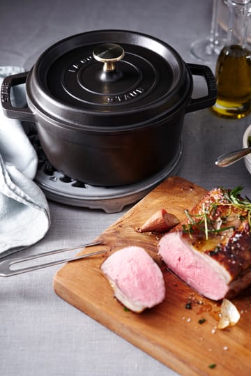 Staub runder Topf aus Gusseisen 5,2 l - Schwarz - STAUB