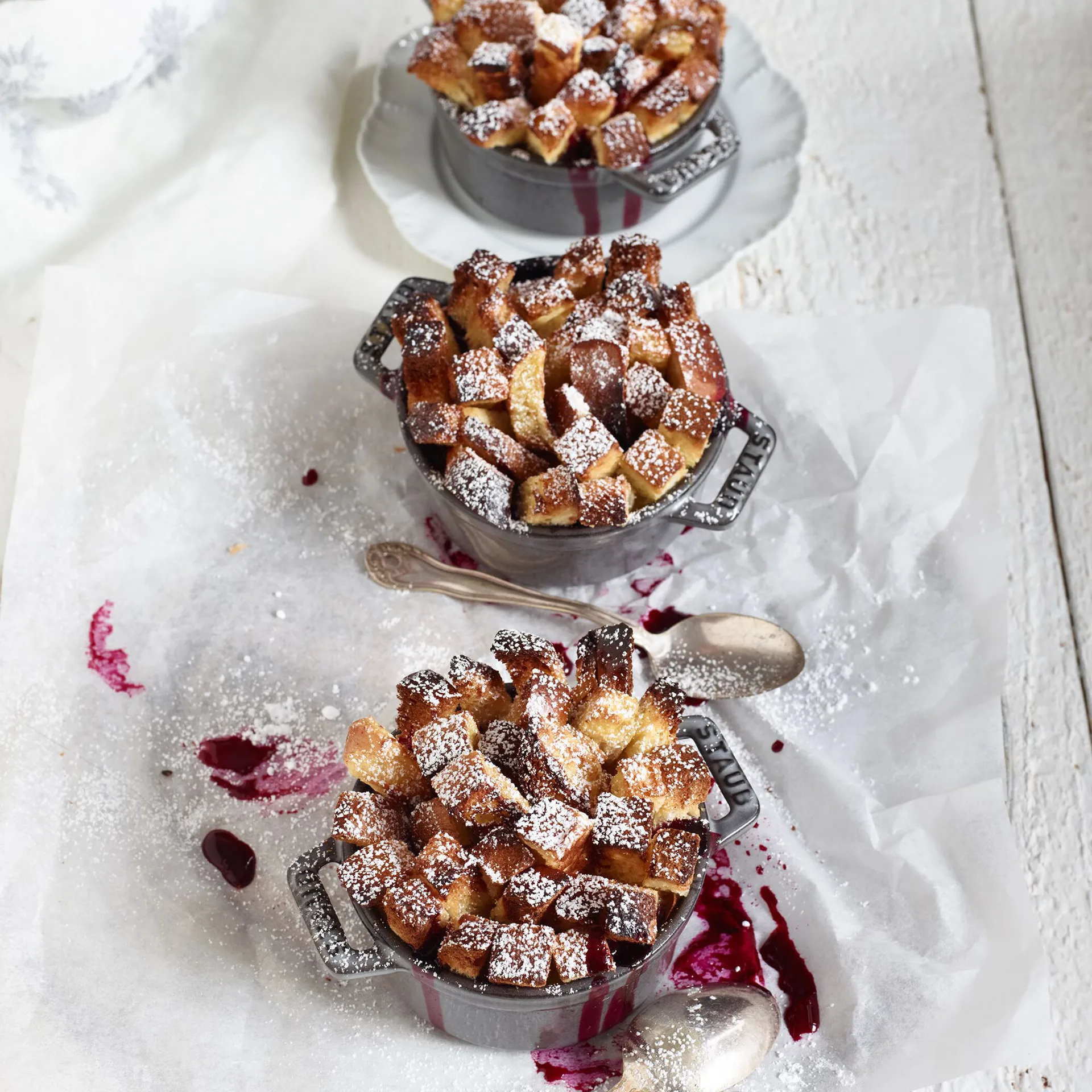 Staub Servierhalter für 3 Mini-Töpfe, Bambus STAUB