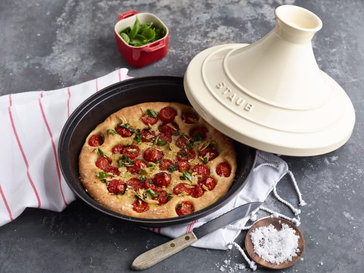 Staub Tagine Gusseisen schwarz-beige, 28 cm STAUB