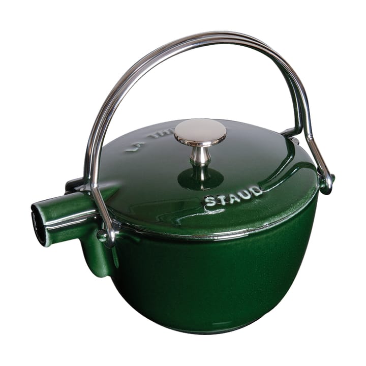 Staub Teekanne Gusseisen rund 1,15 L - Basilikumgrün - STAUB