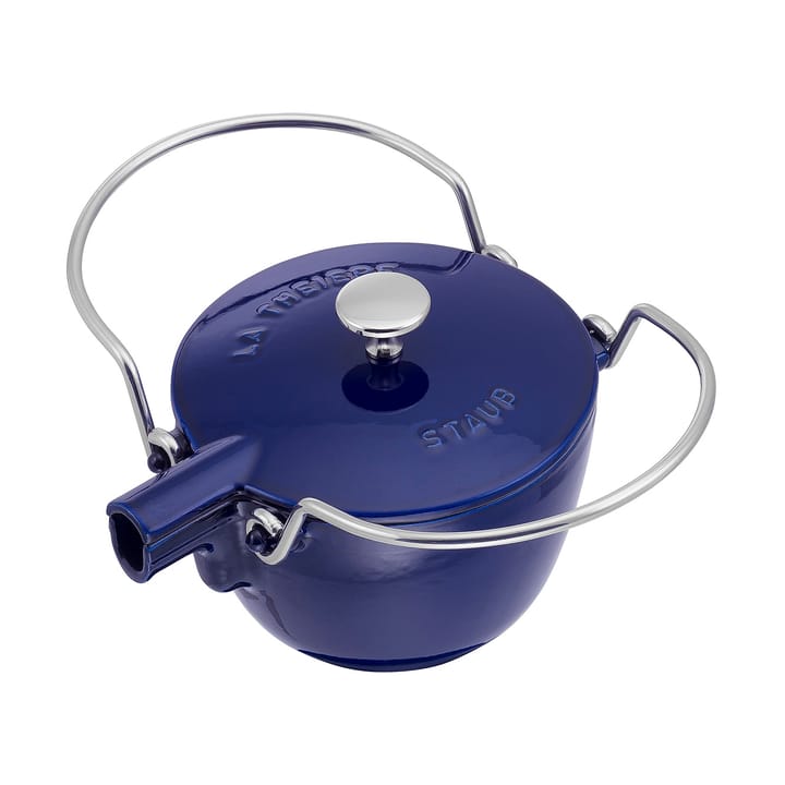 Staub Teekanne Gusseisen rund 1,15 L, Dunkelblau STAUB