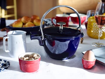 Staub Teekanne Gusseisen rund 1,15 L - Dunkelblau - STAUB