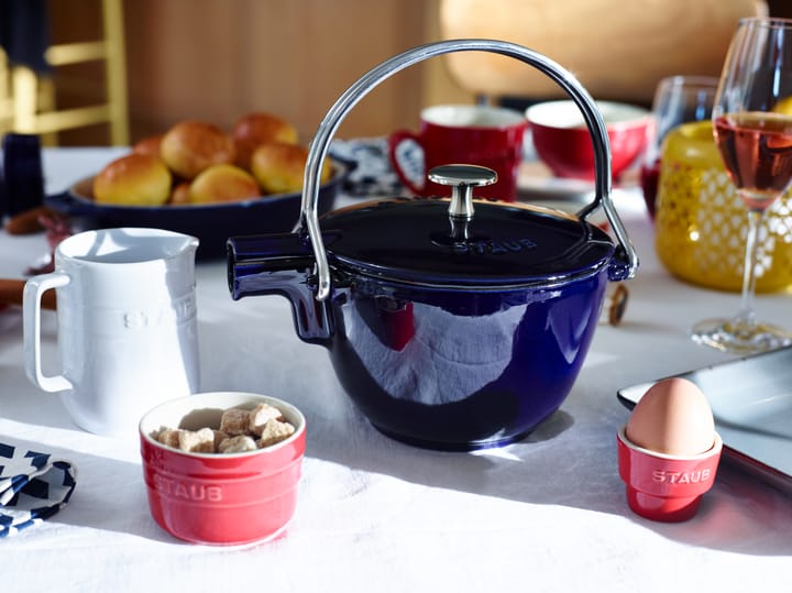 Staub Teekanne Gusseisen rund 1,15 L, Dunkelblau STAUB