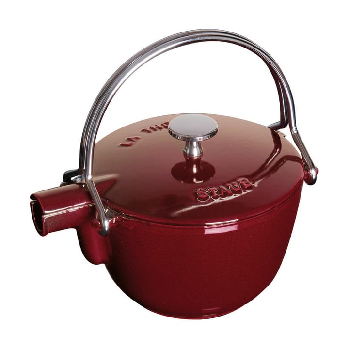 Staub Teekanne Gusseisen rund 1,15 L - Granatrot - STAUB