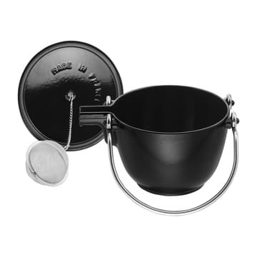 Staub Teekanne rund 1,15 L - Schwarz - STAUB