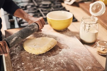 Staub Teigroller Silikon L - Schwarz-Akazienholz - STAUB