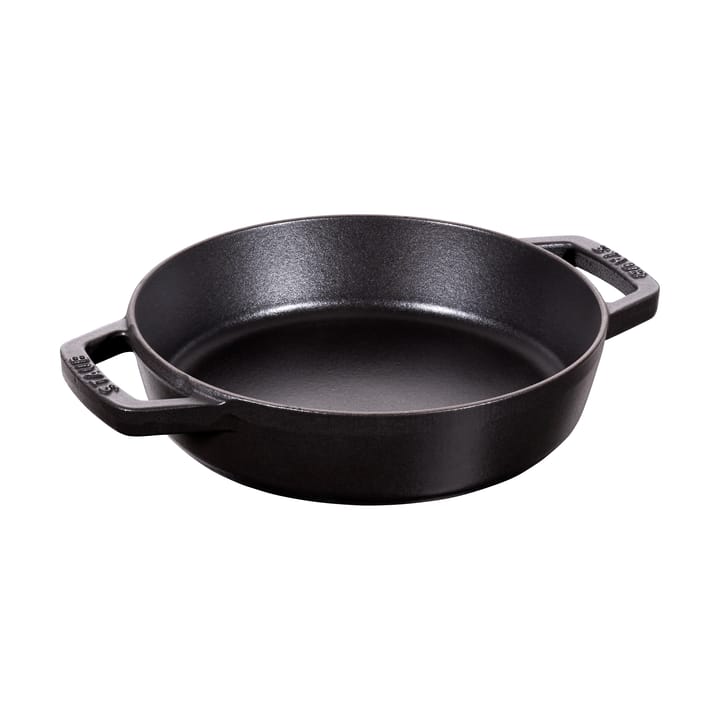 Staub tiefe Schmorpfanne Gusseisen 2 Griffe schwarz - Ø20 cm - STAUB