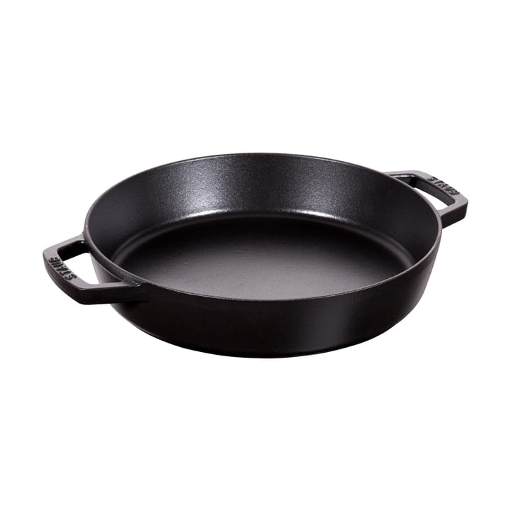 Staub tiefe Schmorpfanne Gusseisen 2 Griffe schwarz - Ø26 cm - STAUB