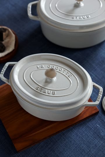 Staub White Truffle Topf oval - 2,35 l - STAUB