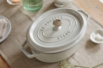 Staub White Truffle Topf oval - 4,2 l - STAUB