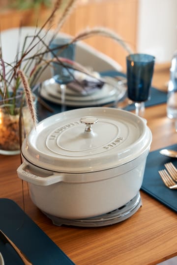 Staub White Truffle Topf oval - 5,5 l - STAUB