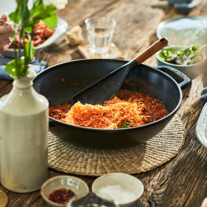 Wok mit Glasdeckel Ø30cm 4,4 L, Schwarz STAUB