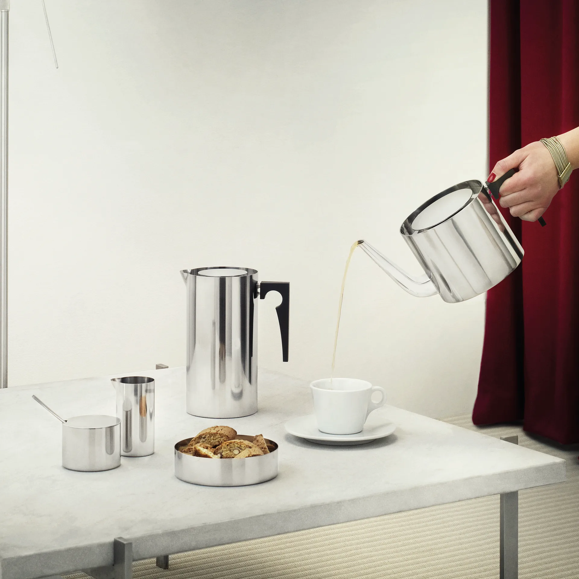 AJ cylinda-line Zuckerschale, Edelstahl Stelton