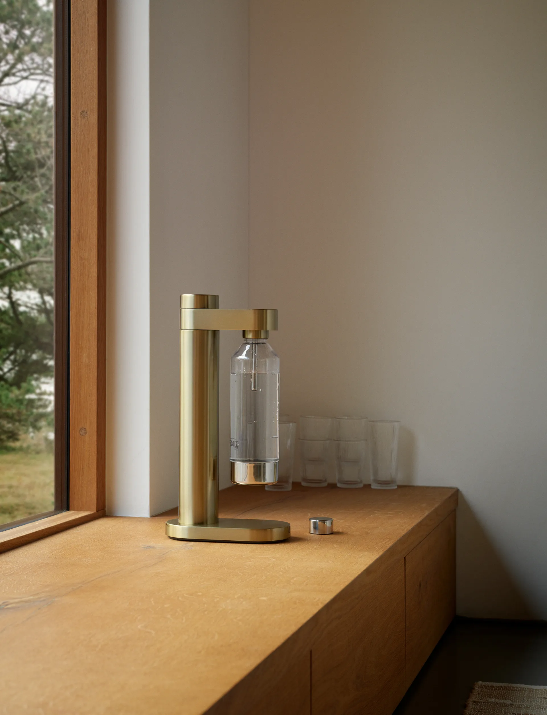 Brus Wassersprudler, Brushed brass Stelton